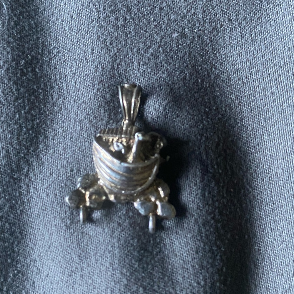 Silver Noah Ark Charm